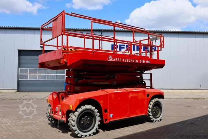 Scissor lift PB Lifttechnik S151-19E 4x4 Electric, 4x4 Drive, 15m Working Heig