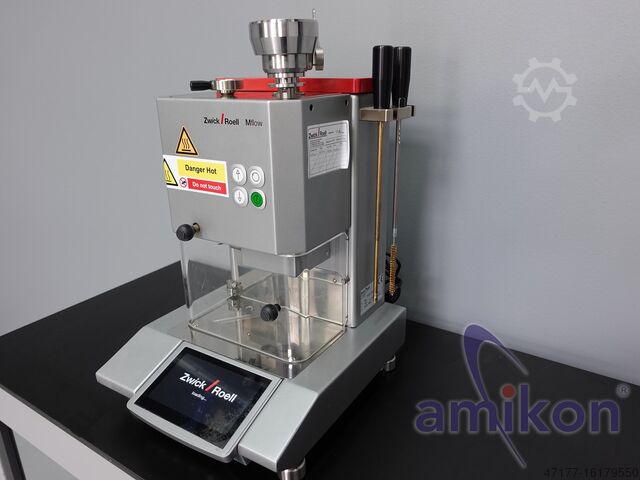 Plastic testing melt flow index testing ZwickRoell Mflow Fließprüfgerät