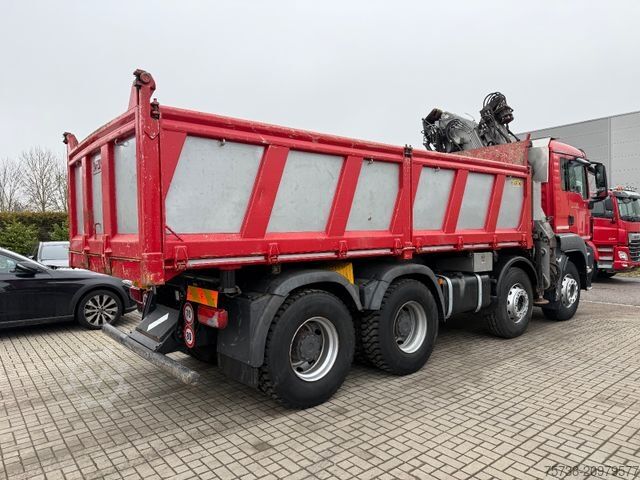 Tipper truck MAN TGS 41.480 8x4 Kipper+Kran Penz/Intarder