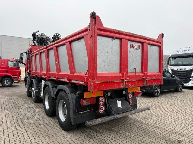 Tipper truck MAN TGS 41.480 8x4 Kipper+Kran Penz/Intarder