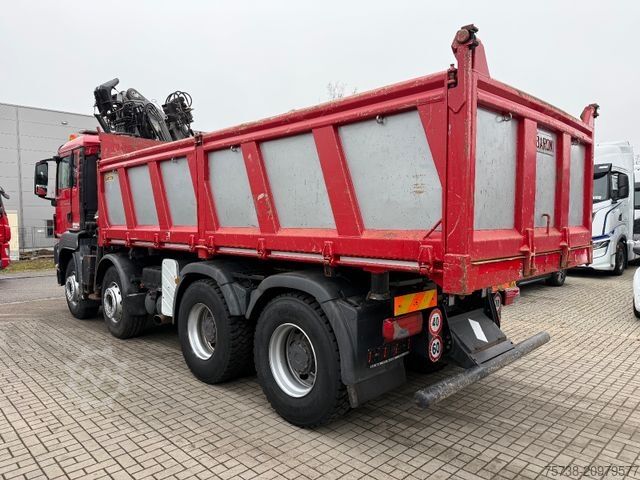 Tipper truck MAN TGS 41.480 8x4 Kipper+Kran Penz/Intarder