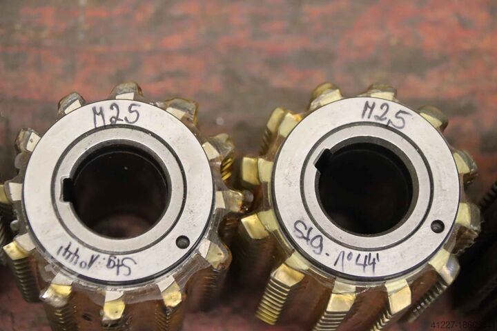 Modulfräser Wälzfräser 6 Stück Fette Mod.2,5 R1 EW 20°