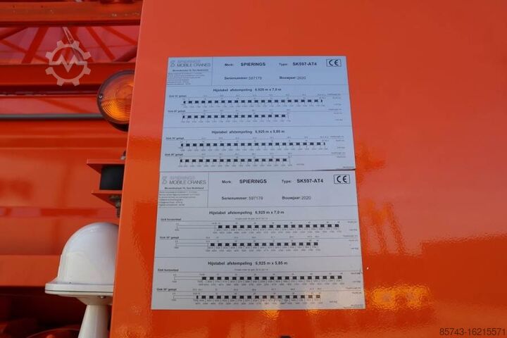 Tower crane Spierings SK597-AT4 Dutch Vehicle Registration, Valid Aboma