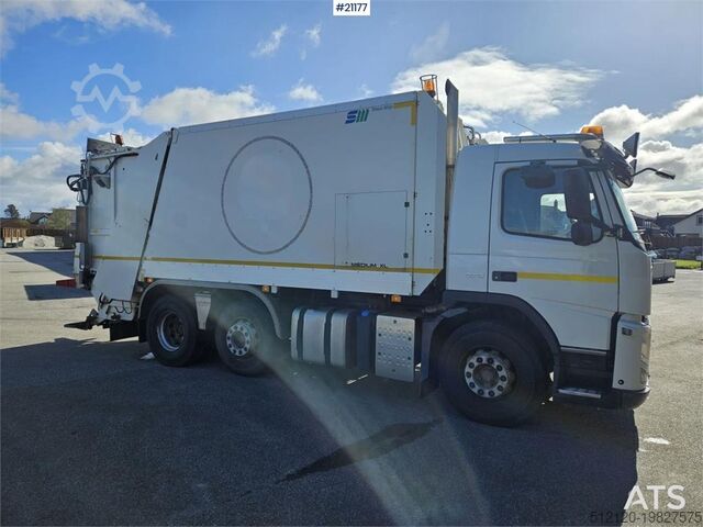 Garbage truck Volvo FM370 6x2 1-chamber compactor truck with Zoeller b