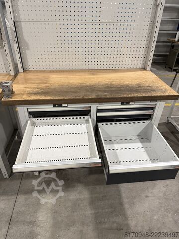 Workbench Hoffmann Garant Werkbank Ready Buche 9 Schubladen H950