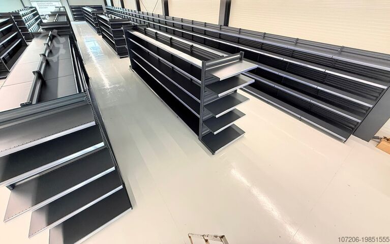 Metallregale für den Einzelhandel – Wand- und Gondelregale Modern Expo 