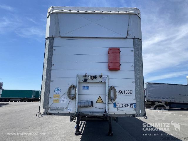 Open semitrailer with tarp Schmitz Cargobull Semitrailer Curtainsider Mega