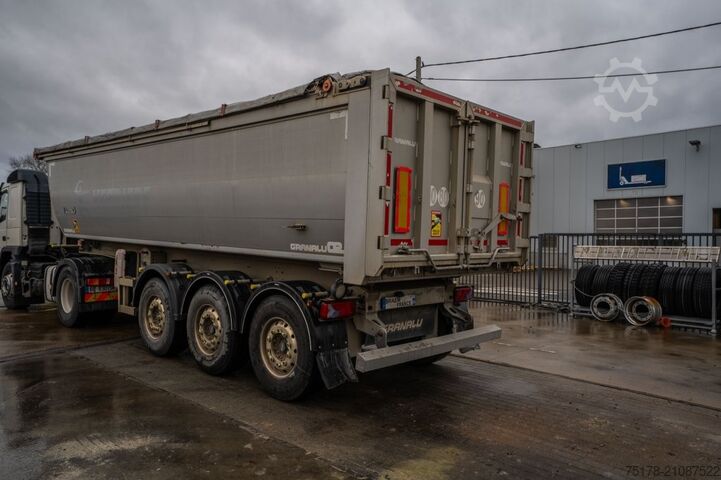 Kipper GRANALU ALU- TP 28m3 +BACHE ELEC CRAMARO
