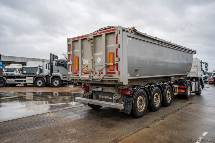 Kipper GRANALU ALU- TP 28m3 +BACHE ELEC CRAMARO