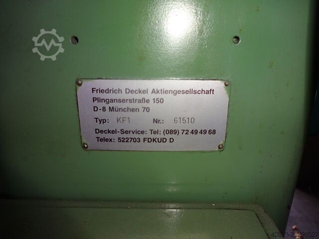 Copy milling machine DECKEL KF 1
