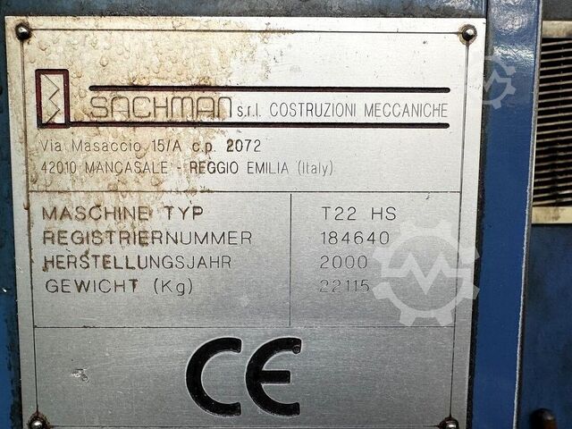 Bed type milling machine - Universal SACHMAN T 314 HS / T22 HS