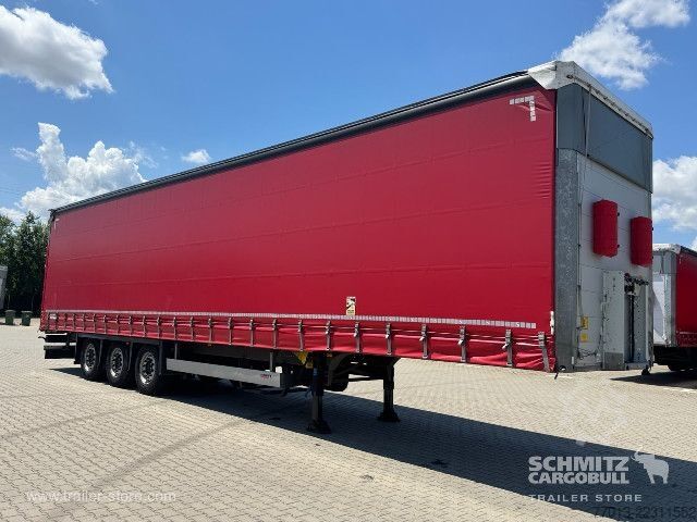 Auflieger mit Pritsche & Plane Schmitz Cargobull Curtainsider Mega