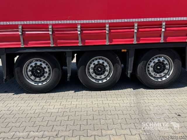 Auflieger mit Pritsche & Plane Schmitz Cargobull Curtainsider Mega