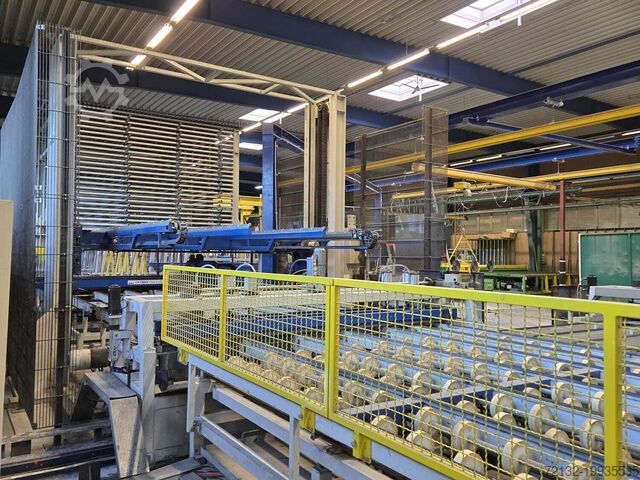 Flachglas-Schneideanlage mit Beschickung Hegla OPTIMAX 6133ES