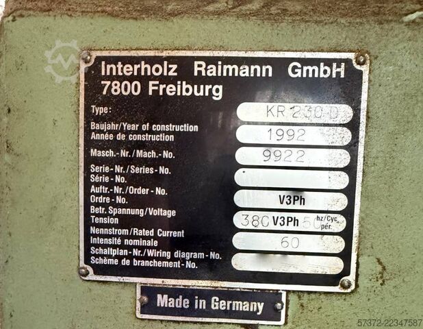 Circular Saw Interholz Raimann KR 230 D