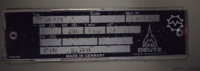 Generator Deutz Bosch VEM Koegel Generator 240 KVA NEA mobiles Notstrom