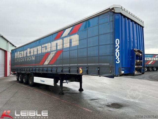 Open semitrailer with tarp KRONE SD*Coil-Tautliner*Coil-Mulde 8,80m*Liftachse*