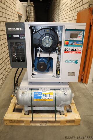 Scroll compressor oilfree dryer tanks Renner SLDK-I 7,5