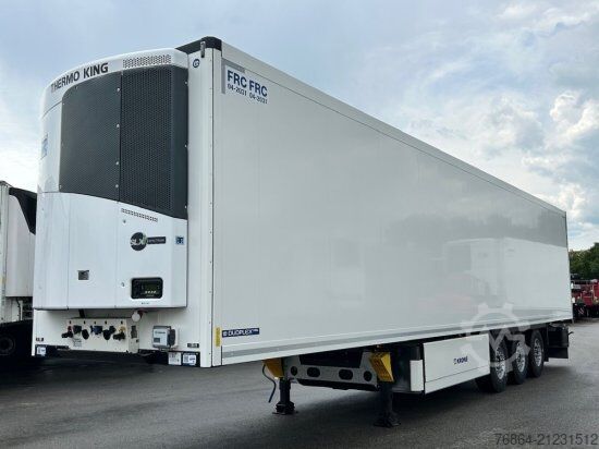 Low loader semitrailer KRONE MULTITEMP, KüHLAUFLIEGER, TK SLXI SPECTRUM, TRENNWAND,  DOPPELSTOCK, BLUMENBREITE