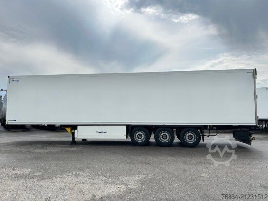 Low loader semitrailer KRONE MULTITEMP, KüHLAUFLIEGER, TK SLXI SPECTRUM, TRENNWAND,  DOPPELSTOCK, BLUMENBREITE