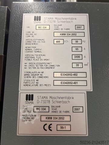 Vertikales Bearbeitungszentrum Stama MC334