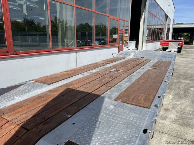 Tieflader Anhänger Möslein T 2 Schwebheim  Neuer 2 Achs Tieflader- Anhänger, Verbreiterung