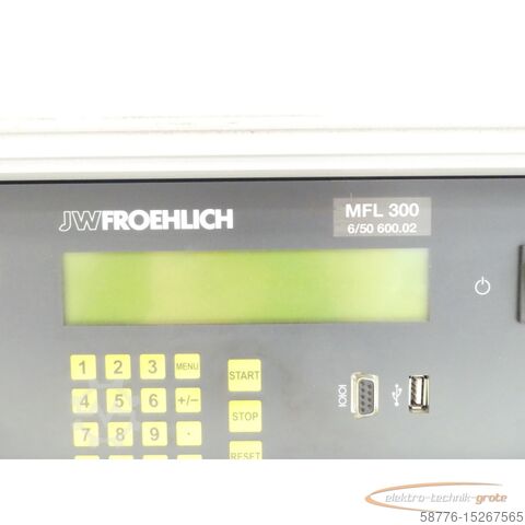Komponente  JW FROEHLICH MFL 300 Lecktestgerät SN:6/50 600.02