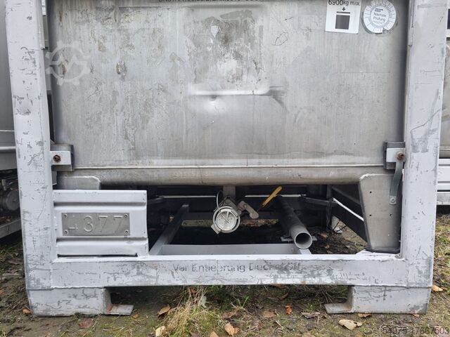 800L Edelstahl Transportcontainer IBC UCON Container System GmbH 