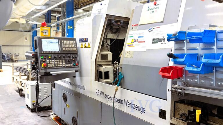 CNC Swiss-type lathe with bar feeder WIVIA W428