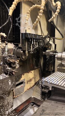 CNC Swiss-type lathe with bar feeder WIVIA W428