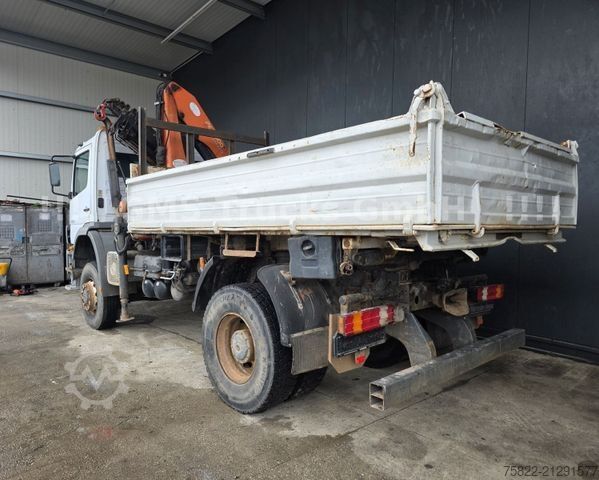 Three-sided tipper truck MERCEDES-BENZ Atego 1828 / 4X4 ALLRAD / Meiller /18 Kran FUN K