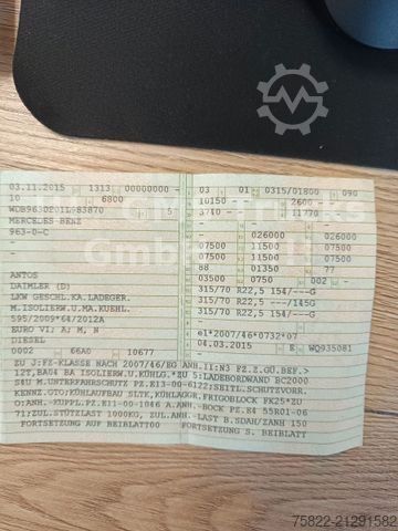 Refrigerated truck MERCEDES-BENZ Antos 2543 / Frigo Cool / Load 14,3ton