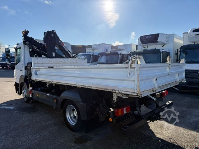 Three-way tipper van MERCEDES-BENZ ATEGO 816 Kipper 3-Seiten*KRAN HIAB X 078*2xAHK