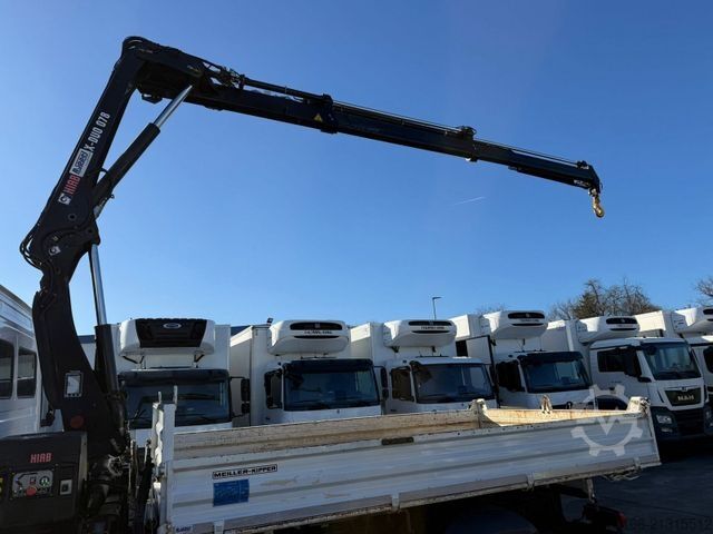 Three-way tipper van MERCEDES-BENZ ATEGO 816 Kipper 3-Seiten*KRAN HIAB X 078*2xAHK