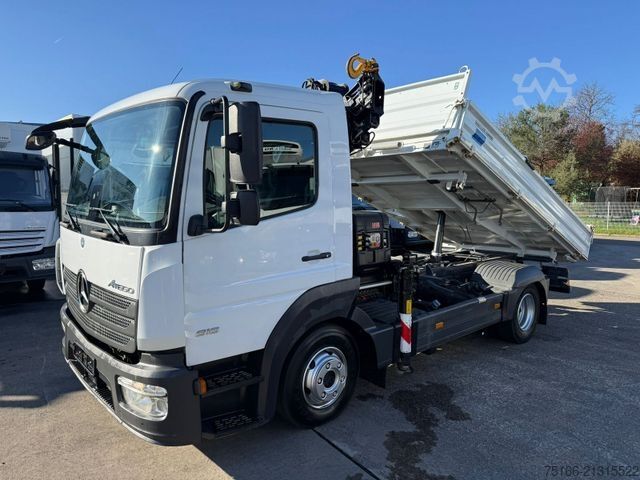 Tipper van MERCEDES-BENZ ATEGO 816 Kipper 3-Seiten*KRAN HIAB X 078*2xAHK