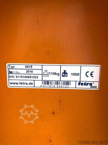 High-lift pallet truck / Fetra 6815 Fetra 6815