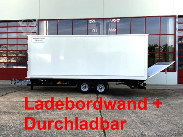 Box trailer Möslein TKO105 D-L 7 m  Tandem Koffer, Ladebordwand 1,5 t + DurchladbarNeufahrzeug --