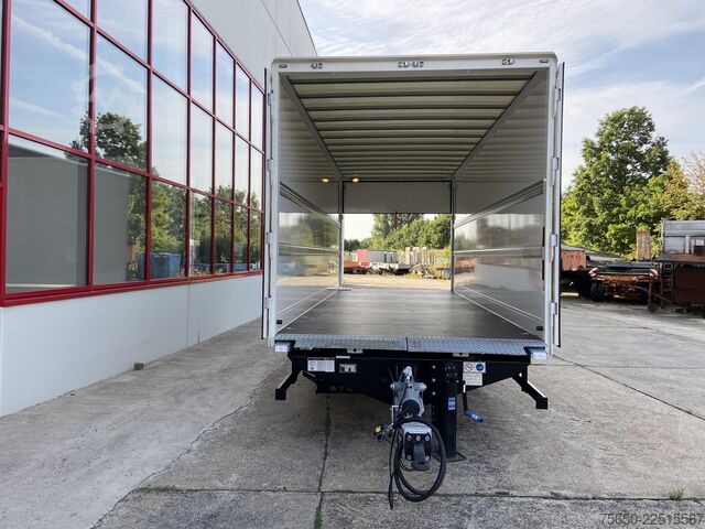 Box trailer Möslein TKO105 D-L 7 m  Tandem Koffer, Ladebordwand 1,5 t + DurchladbarNeufahrzeug --