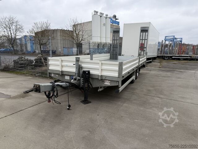 Low loader trailer  tt  Tandemtieflader, hydr. Rampen, wenig Benutzt