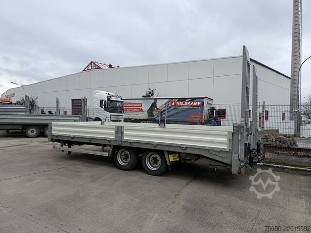 Low loader trailer  tt  Tandemtieflader, hydr. Rampen, wenig Benutzt