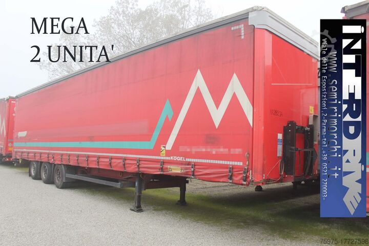 Open semi-trailer with tarpaulin kogel semirimorchi centinati mega volume usati