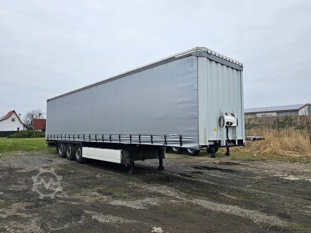 Open semitrailer with tarp KRONE Gardine Standard, Lift, Edscha, Silver Edition