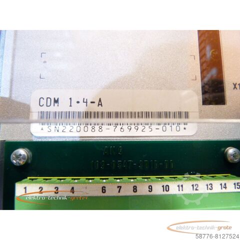 Component Indramat CDM 1.4-A AC Mainspindle Drive