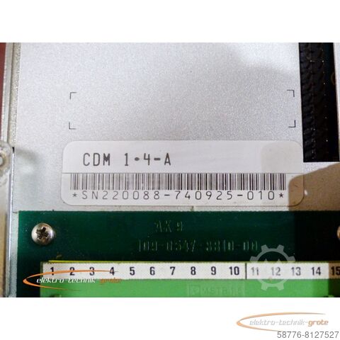 Component Indramat CDM 1.4-A AC-Mainspindle Drive generalüberholt mit 12 Monaten Gewährleistung
