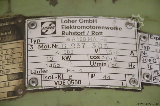 Electric motor 10 kW 1465 rpm Loher eA 160 MA-4 Ex-geschützt