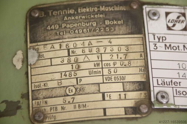 Electric motor 10 kW 1465 rpm Loher eA 160 MA-4 Ex-geschützt