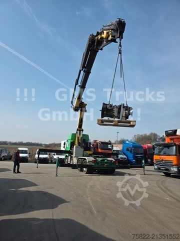 Autokran DAF CF 510 /8X4/ 40m Kran Effer + Man basket+Lowbed