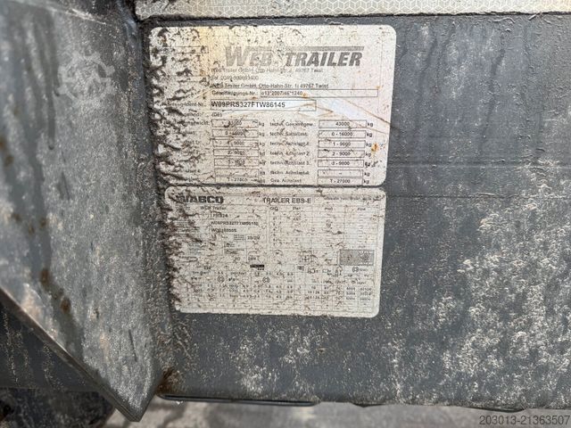 Swap body semitrailer WEB-TRAILER LPRS24 Auflieger Wechsel Containerchassis