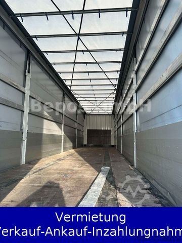 Open semitrailer with tarp KRONE SD - Profi Liner-PK-SAF-Bordwandsieder-Rungen