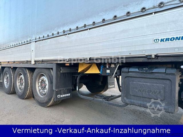 Open semitrailer with tarp KRONE SD - Profi Liner-PK-SAF-Bordwandsieder-Rungen